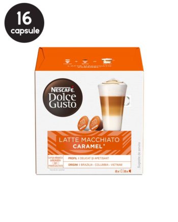 16 (8+8) Capsule Nescafe Dolce Gusto Latte Macchiato Caramel