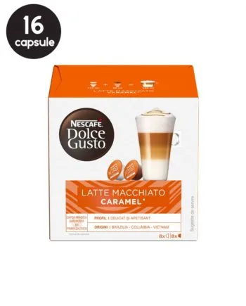 16 (8+8) Capsule Nescafe Dolce Gusto Latte Macchiato Caramel 16 (8+8) Capsule Nescafe Dolce Gusto Latte Macchiato Caramel