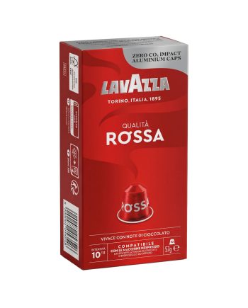 10 Capsule Aluminiu Lavazza Qualita Rossa – Compatibile Nespresso 10 Capsule Aluminiu Lavazza Qualita Rossa – Compatibile Nespresso – Kafferoma
