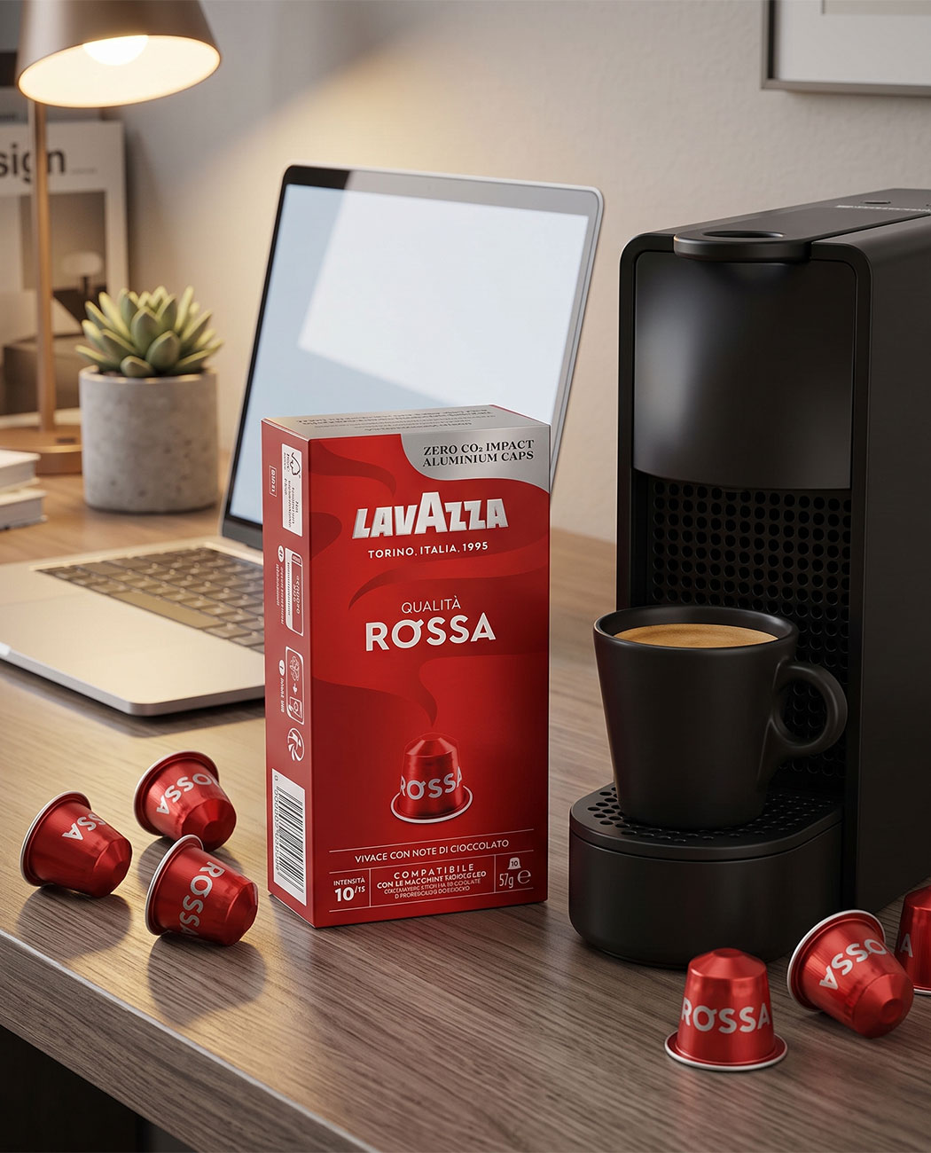 10 Capsule Aluminiu Lavazza Qualita Rossa – Compatibile Nespresso 10 Capsule Aluminiu Lavazza Qualita Rossa – Compatibile Nespresso, imaginea 3 – Kafferoma