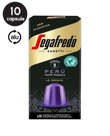 10 Capsule Aluminiu Segafredo Peru - Compatibile Nespresso