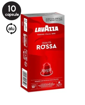10 Capsule Aluminiu Lavazza Qualita Rossa – Compatibile Nespresso 10 Capsule Aluminiu Lavazza Qualita Rossa – Compatibile Nespresso