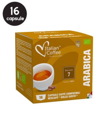 16 Capsule Italian Coffee Arabica - Compatibile Dolce Gusto