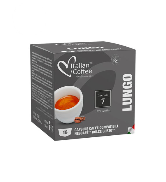 16 Capsule Italian Coffee Lungo - Compatibile Dolce Gusto