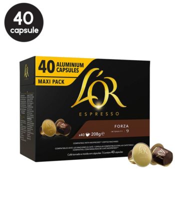 40 Capsule L'Or Espresso Forza – Compatibile Nespresso