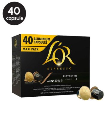 40 Capsule L'Or Espresso Ristretto – Compatibile Nespresso