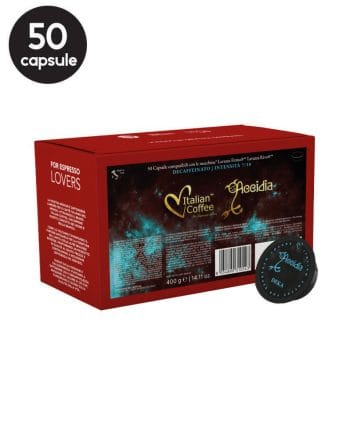 50 Capsule Italian Coffee Espresso Accidia Dek - Compatibile Lavazza Firma 50 Capsule Italian Coffee Espresso Accidia Dek - Compatibile Lavazza Firma