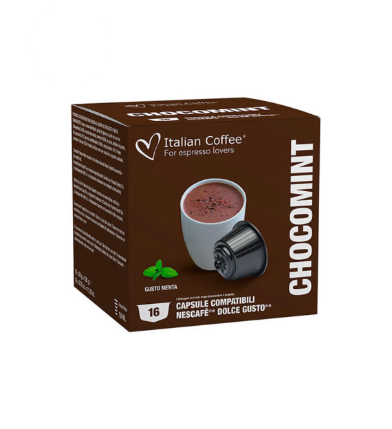 16 Capsule Italian Coffee Chocomint - Compatibile Dolce Gusto