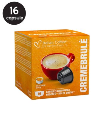 16 Capsule Italian Coffee Creme Brule - Compatibile Dolce Gusto