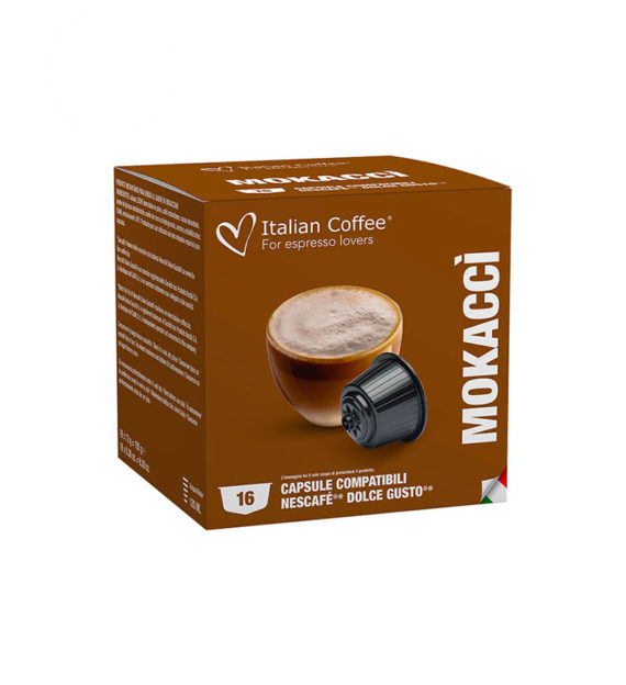 16 Capsule Italian Coffee Mokacci - Compatibile Dolce Gusto