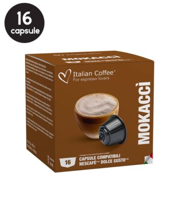 16 Capsule Italian Coffee Mokaccino - Compatibile Dolce Gusto