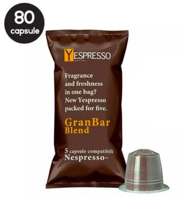 80 Capsule Yespresso Granbar - Compatibile Nespresso