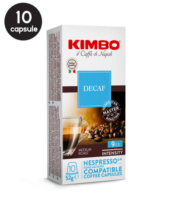 10 Capsule Kimbo Espresso Decaf - Compatibile Nespresso