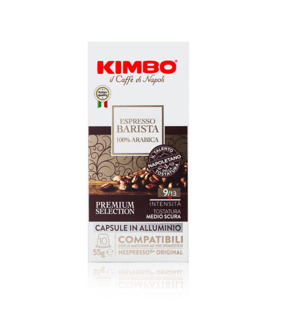 10 Capsule Aluminiu Kimbo Espresso Barista 100% Arabica - Compatibile Nespresso