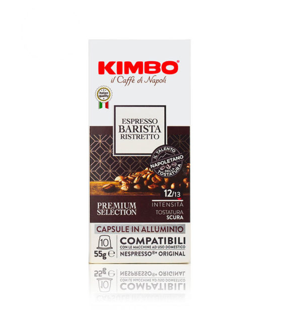 10 Capsule Aluminiu Kimbo Espresso Barista Ristretto - Compatibile Nespresso