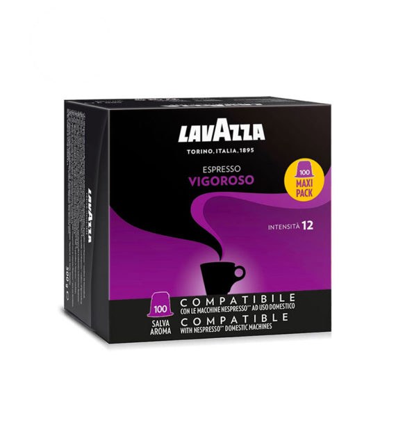 100 Capsule Lavazza Espresso Vigoroso - Compatibile Nespresso