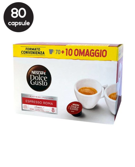 80 Capsule Nescafe Dolce Gusto Espresso Roma