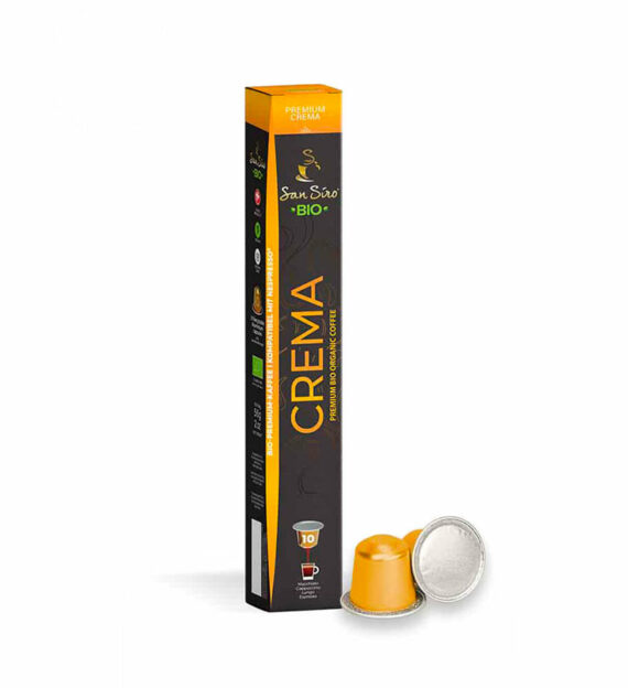 10 Capsule Aluminiu San Siro Bio Crema - Compatibile Nespresso