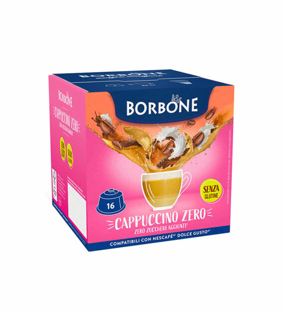 16 Capsule Borbone Cappuccino Zero - Compatibile Dolce Gusto