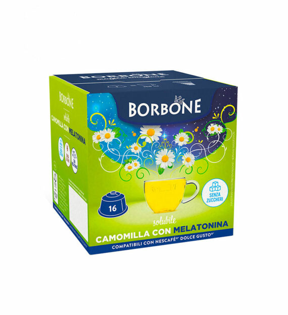 16 Capsule Borbone Ceai Musetel si Melatonina - Compatibile Dolce Gusto