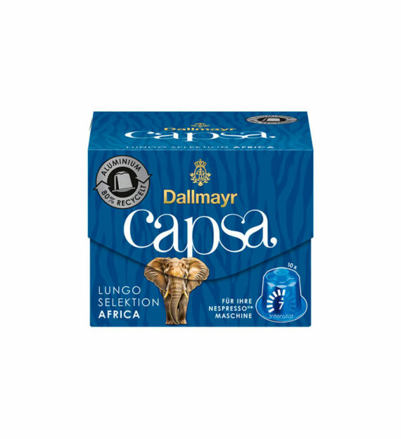 10 Capsule Aluminiu Dallmayr Capsa Africa Lungo Selection – Compatibile Nespresso