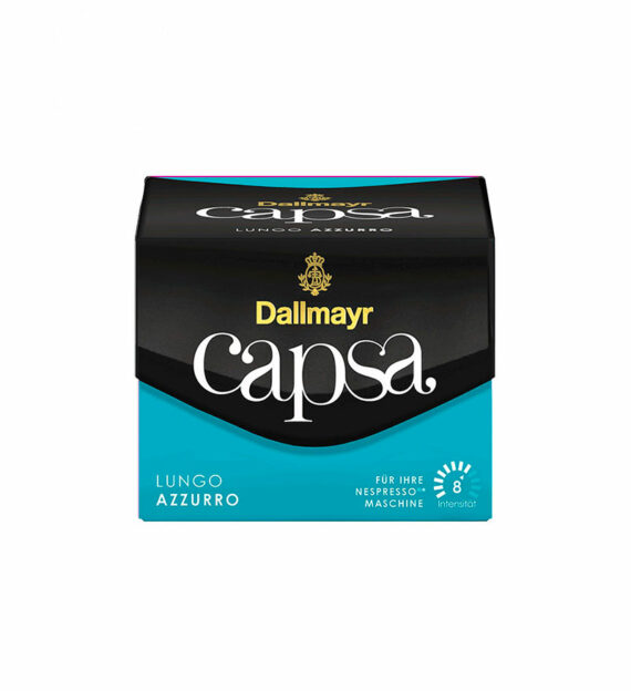10 Capsule Aluminiu Dallmayr Capsa Azzurro Lungo – Compatibile Nespresso