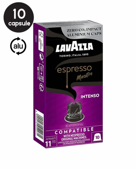 10 Capsule Aluminiu Lavazza Espresso Maestro Intenso – Compatibile Nespresso