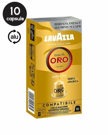 10 Capsule Aluminiu Lavazza Qualita Oro – Compatibile Nespresso 10 Capsule Aluminiu Lavazza Qualita Oro – Compatibile Nespresso