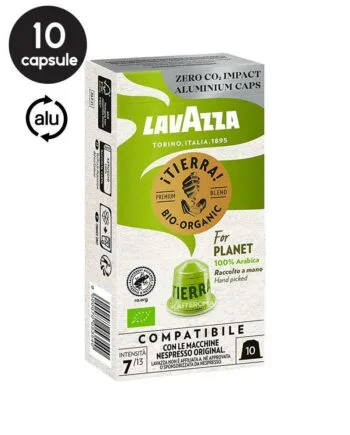 10 Capsule Aluminiu Lavazza Tierra Bio Organic – Compatibile Nespresso 10 Capsule Aluminiu Lavazza Tierra Bio Organic – Compatibile Nespresso