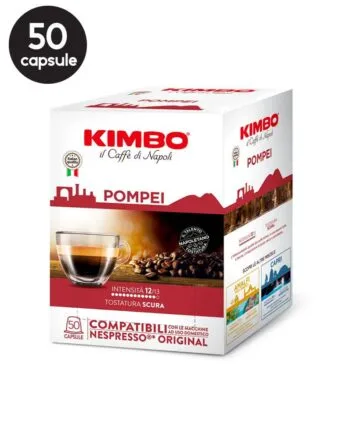 50 Capsule Kimbo Pompei - Compatibile Nespresso