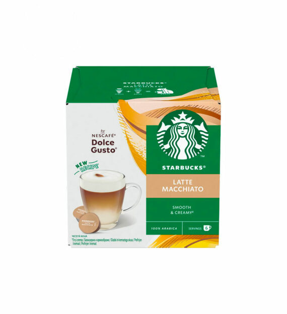 12 Capsule Starbucks Caffe Latte - Compatibile Dolce Gusto