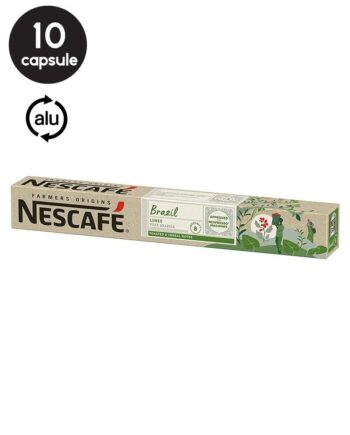 10 Capsule Nescafe Farmers Origins Brazil Lungo - Compatibile Nespresso