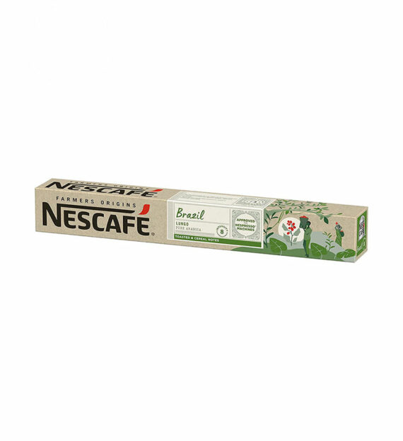 10 Capsule Nescafe Farmers Origins Brazil Lungo - Compatibile Nespresso