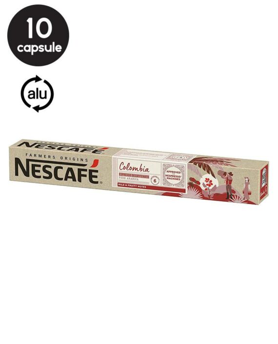 10 Capsule Nescafe Farmers Origins Colombia Decaffeinato - Compatibile Nespresso