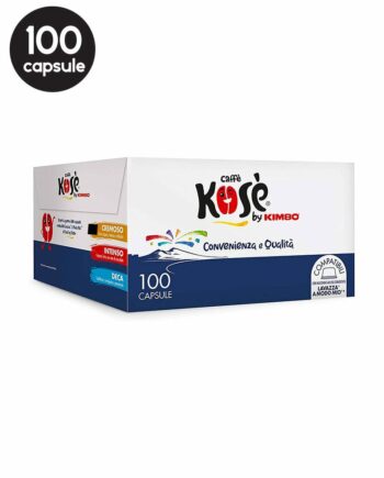 100 Capsule Caffe Kose by Kimbo Cremoso - Compatibile A Modo Mio