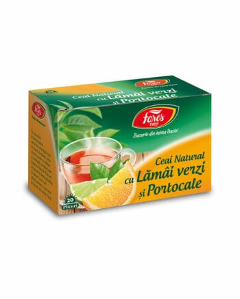 20 Plicuri Ceai Natural cu Lamai Verzi si Portocale - Fares
