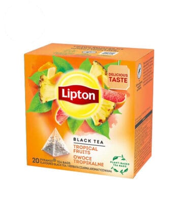 20 Plicuri Ceai Negru cu Fructe Tropicale - Lipton