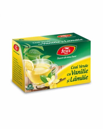 20 Plicuri Ceai Verde cu Vanilie si Lamaie - Fares 20 Plicuri Ceai Verde cu Vanilie si Lamaie - Fares