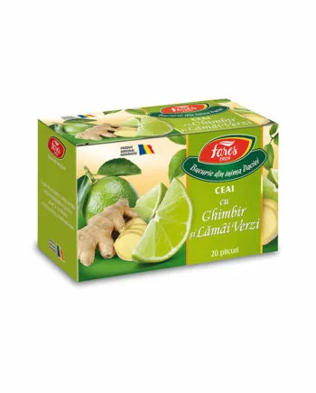 20 Plicuri Ceai cu Ghimbir si Lamai Verzi - Fares 20 Plicuri Ceai cu Ghimbir si Lamai Verzi - Fares