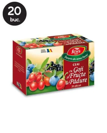 20 Plicuri Ceai cu Goji si Fructe de Padure - Fares 20 Plicuri Ceai cu Goji si Fructe de Padure - Fares