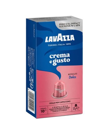 10 Capsule Aluminiu Lavazza Crema e Gusto Dolce – Compatibile Nespresso 10 Capsule Aluminiu Lavazza Crema e Gusto Dolce – Compatibile Nespresso – Kafferoma