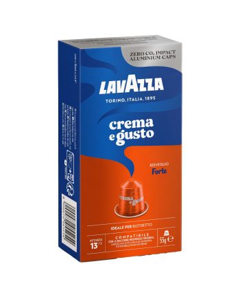 10 Capsule Aluminiu Lavazza Crema e Gusto Forte – Compatibile Nespresso 10 Capsule Aluminiu Lavazza Crema e Gusto Forte – Compatibile Nespresso – Kafferoma