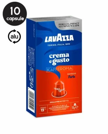 10 Capsule Aluminiu Lavazza Crema e Gusto Forte – Compatibile Nespresso 10 Capsule Aluminiu Lavazza Crema e Gusto Forte – Compatibile Nespresso