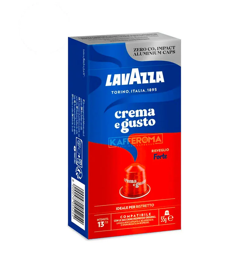 10 Capsule Aluminiu Lavazza Crema e Gusto Forte – Compatibile Nespresso 10 Capsule Aluminiu Lavazza Crema e Gusto Forte – Compatibile Nespresso