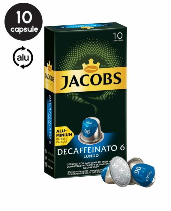 10 Capsule Jacobs Decaffeinato Lungo - Compatibile Nespresso