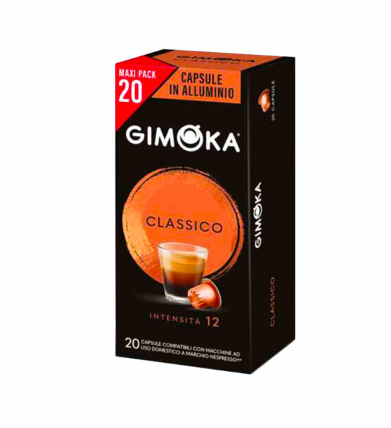 20 Capsule Aluminiu Gimoka Classico - Compatibile Nespresso