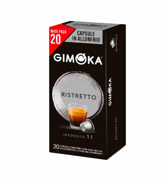 20 Capsule Aluminiu Gimoka Ristretto - Compatibile Nespresso