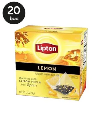 20 Plicuri Ceai Negru cu Lamaie - Lipton 20 Plicuri Ceai Negru cu Lamaie - Lipton