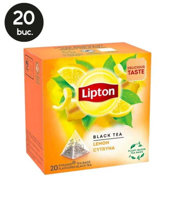 20 Plicuri Ceai Negru cu Lamaie - Lipton