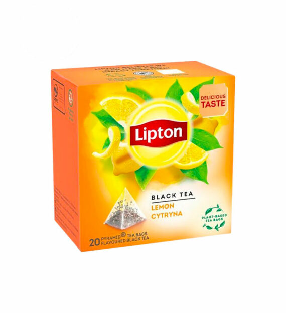 20 Plicuri Ceai Negru cu Lamaie - Lipton